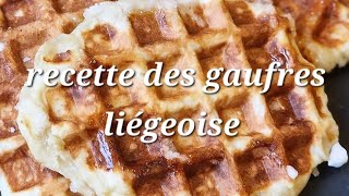 recette de gaufre liégeoise [upl. by Werda62]