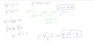 First order linear differential equation example 1 [upl. by Niemad501]