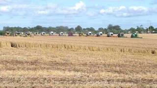 175 Combines Working In 1 Field World Record [upl. by Ehsom]