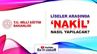 LİSELER ARASI NAKİL NASIL YAPILIR [upl. by Bakki]