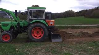 Deutz 4506 Arbeiten mit Regelhydraulik [upl. by Nwadrebma]