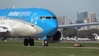 Aterrizajes y despegues Aeroparque en 4K [upl. by Sower]