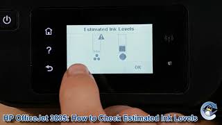 HP Officejet 3835 How to Check Estimated Ink Levels [upl. by Lulu]