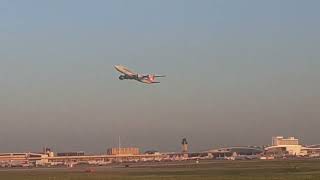 Cargolux Boeing 7478 Takeoff at DFW Airport August 3rd 2024 LXVCJ [upl. by Asyral]