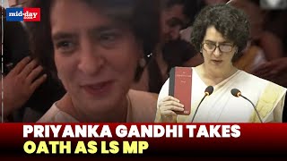 Priyanka Gandhi sworn in as Lok Sabha MP from Wayanad  Watch video [upl. by Niroc]