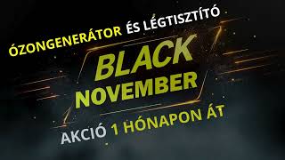 Ózongenerátor és légtisztító Black November akció  OZONEGENERATORHU [upl. by Siramay]