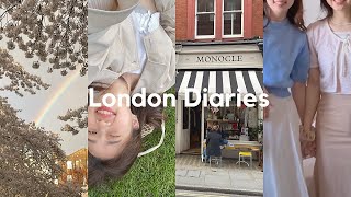 英国留学vlog 🇬🇧 london diaries design food friends amp love 💌🛋️ 🌸Swiss Cottage Battersea Park [upl. by Asenev]