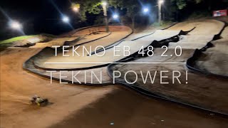 18 scale electric buggy racing on my Backyard RC Track Tekin Power [upl. by Rukna609]