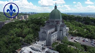 20240630  LOratoire SaintJoseph  MontRoyal  Drone 4K [upl. by Nosrettap365]