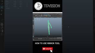 How to use mirror tool in maya3Dviralreels short01 [upl. by Mandler]