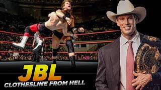 Wwe JBL Clothesline From Hell Compilation [upl. by Neenahs]