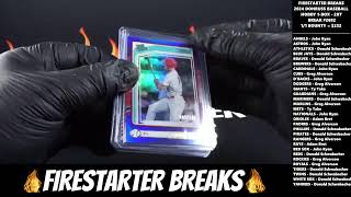 FIRESTARTER BREAKS  2024 Donruss Baseball Hobby Box RT  BREAK 2692 [upl. by Alaet5]