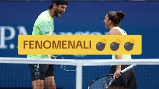 SPETTACOLO DOMINIO FINALE DOPPIO misto US OPENSara Errani ed Andrea Vavassori [upl. by Neleb]