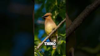 Discover the party bird Cedar Waxwing shorts animalfacts sciencefacts shortsviral birds facts [upl. by Zosi]