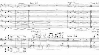 Ernest Chausson  Concert for Violin Piano and String Quartet  Live Performance with the Score [upl. by Annaehr180]