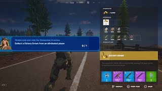 How to EASILY Collect a Victory Crown from an eliminated player in Fortnite locations Quest [upl. by Lidaa]