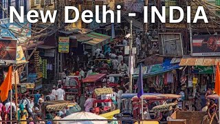 Discovering the Vibrant Heart of Paharganj New Delhi  Walking in India 4K HDR [upl. by Eirojam426]