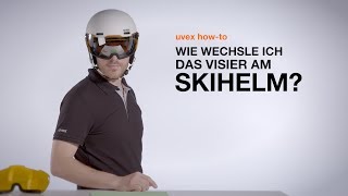 Wie wechsle ich das Visier am Skihelm  uvex howto [upl. by Rochelle192]