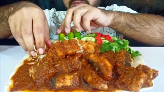 ASMR  Eating Spicy Fish curry  Green Chilli  Salad  Eating Show  Mukbang [upl. by Idram]