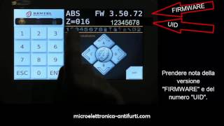 Leggere la versione Firmware e numero UID con Tastiera MTouch [upl. by Reibaj]