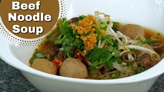 Beef Noodle Soup quotGwau Teaw Neurquot [upl. by Genvieve]