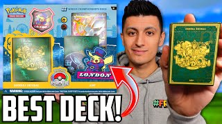 Unboxing the BEST Pokemon TCG Deck You Can Buy World Championships 2022 Deck [upl. by Annatnas]