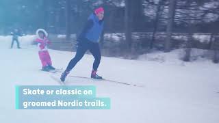 Lapham Peak Cross Country Skiing in Wisconsin [upl. by Addi709]