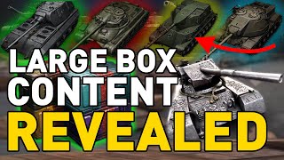 LARGE BOX CONTENT REVEALED in World of Tanks [upl. by Ellerred601]