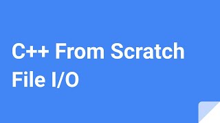 C From Scratch File IO [upl. by Einahpats]