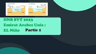 CollègeBREVET SVT Sujet 2023 ÉMIRATS ARABES UNIS  EL Niño Partie 1 professeurgamer dnb2023 [upl. by Linskey]