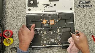 MacBook Pro 15quot A1398 2015 Heatsink and Fan Cleaning amp Thermal Paste Application Tutorial [upl. by Leber237]