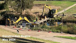 Macintyre River Footbridge Upgrade  Inverell  May  Oct 2024 [upl. by Yenaled]