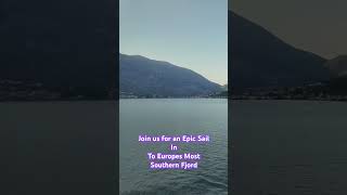 Sail in with us to Europe’s Southern Most Fjord  Kotor Montenegro [upl. by Yak298]