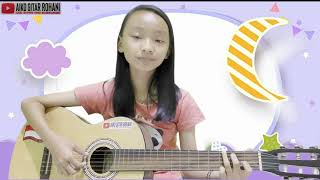 Beryanyi dan belajar gitar lagu quotFirmanMu pelita bagi kakiku terang bagi jalankuquot cover Aiko [upl. by Annaegroeg]