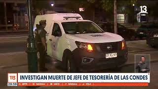 Investigan muerte de jefe de tesorería de Las Condes [upl. by Stolzer901]