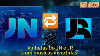 Vinhetas do Jornal Nacional e Jornal da Record com as músicas invertidas 🔁 [upl. by Yanahs]