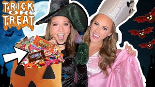 KAYLA amp KALLI OFFICIAL HALLOWEEN TRICK OR TREAT VLOG 2023 🎃🍫👻 [upl. by Husein]