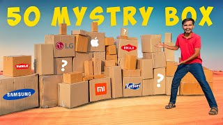 50 Mystery Box Challenge 🎁 Free Smartphone मिल गया [upl. by Engamrahc]