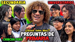 PREGUNTAS DE PRIMARIA A SECUNDARIA VS UNIVERSITARIOS ¿Quién Sabe Más [upl. by Rachel]