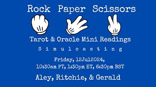 Simulcasting Rock Paper Scissors Mini Readings with Aley Ritchie amp Gerald [upl. by Alice762]