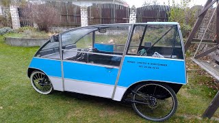 Веломобиль для деревни поездка на педалях Pedal car for the village pedal ride [upl. by Imefulo]