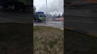 Tragedi kebakaran tol lampung [upl. by Ayidah]