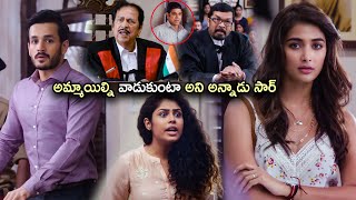 Pooja Hegde amp Faria Abdullah  Akhil Movie Court Scene  Telugu Movies  Kotha Bomma [upl. by Hortensa]