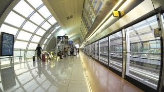 Dubai Metro  Airport Terminal 1 to GGICO 720p [upl. by Arednaxela]