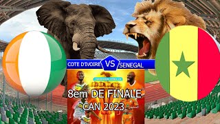 CAN 2023 COTE D’IVOIRE FACE SENEGAL 8em DE FINAL CAN 2024 [upl. by Retsehc]