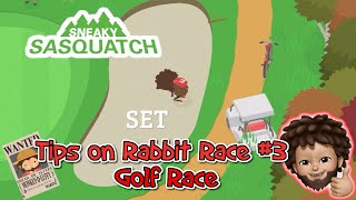 Sneaky Sasquatch  Tips on how to cheat on Rabbit Race 3 the golf race [upl. by Tarton998]