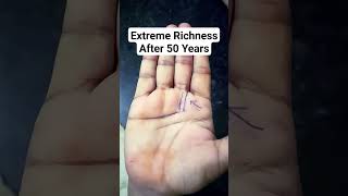 Extreme Richness After 50 Years of Age Signs in Hand palmistry astrology palmistry motivation [upl. by Kitrak166]