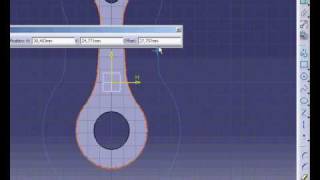 CATIA V5 Tutorial 27  Engine Connecting Rod  Korbowód silnika  Part Design [upl. by Treborsemaj]