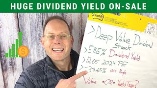 BIG VALUE DIVIDEND STOCK YIELDING 585 Im Buying [upl. by Eltsirhc]