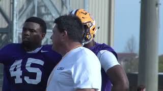 HIGHLIGHTS  LSU Spring Practice 31219 [upl. by Druce]